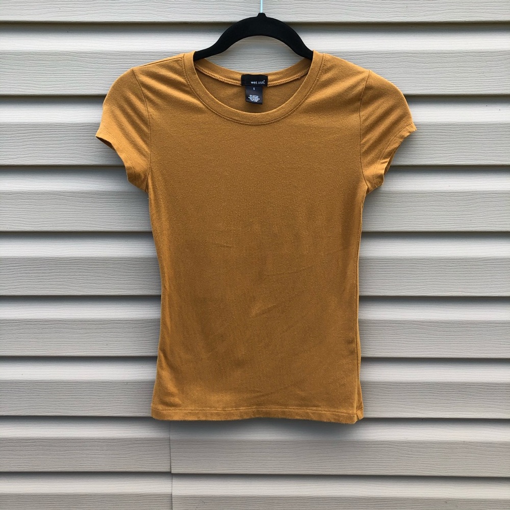 Wet Seal | mustad yellow basic tee
